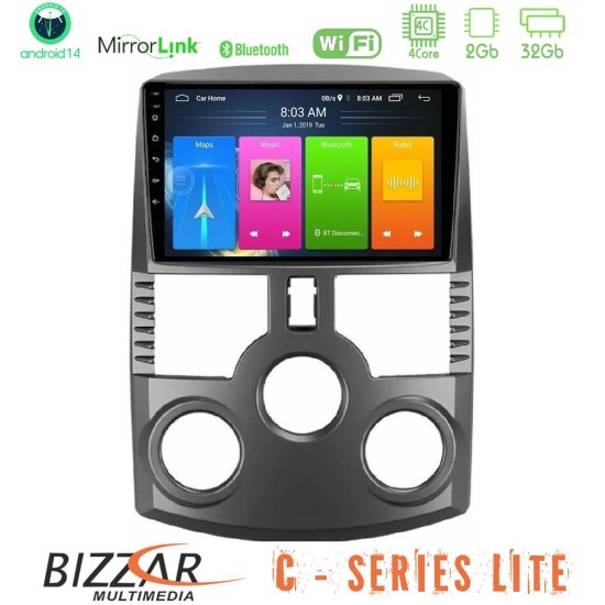 Bizzar C Series Lite 4Core Android14 2+32GB  Daihatsu Terios Navigation Multimedia Tablet 9"