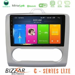 Bizzar C Series Lite 4Core Android14 2+32GB  Ford Focus Auto AC Navigation Multimedia Tablet 9"