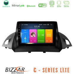 Bizzar C Series Lite 4Core Android14 2+32GB  Ford C-Max/Kuga Navigation Multimedia Tablet 9"