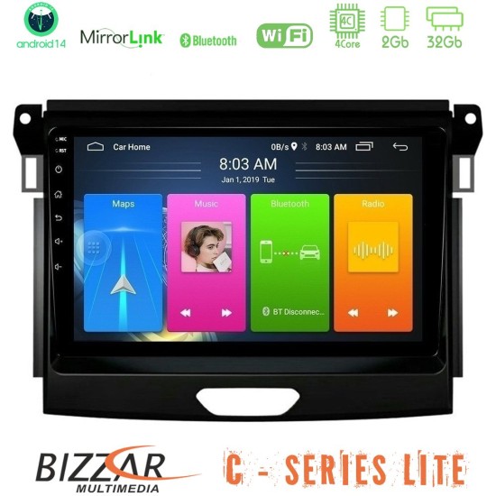Bizzar C Series Lite 4Core Android14 2+32GB Ford Ranger 2017-2022 Navigation Multimedia Tablet 9" Bizzar C Series Lite 4Core Android14 2+32GB Ford Ranger 2017-2022 Navigation Multimedia Tablet 9"