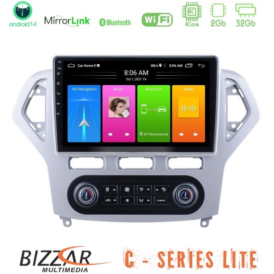 Bizzar C Series Lite 4Core Android14 2+32GB Ford Mondeo 2007-2011 (Auto A/C) Navigation Multimedia Tablet 9" Bizzar C Series Lite 4Core Android14 2+32GB Ford Mondeo 2007-2011 (Auto A/C) Navigation Multimedia Tablet 9"