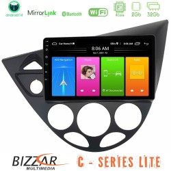 Bizzar C Series Lite 4Core Android14 2+32GB  Ford Focus 1999-2004 Navigation Multimedia Tablet 9"