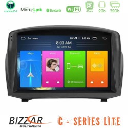 Bizzar C Series Lite 4Core Android14 2+32GB  Ford Fiesta 2008-2012 Navigation Multimedia Tablet 9" (Oem Style)
