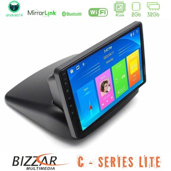 Bizzar C Series Lite 4Core Android14 2+32GB  Fiat Doblo 2002-2009 Navigation Multimedia Tablet 10"