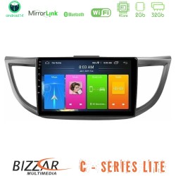Bizzar C Series Lite 4Core Android14 2+32GB  Honda CRV 2012-2017 Navigation Multimedia Tablet 9"