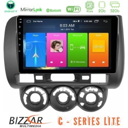 Bizzar C Series Lite 4Core Android14 2+32GB  Honda Jazz 2002-2008 (Manual A/C) Navigation Multimedia Tablet 9"