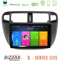 Bizzar C Series Lite 4Core Android14 2+32GB Honda Civic 1995-2001 Navigation Multimedia Tablet 9"