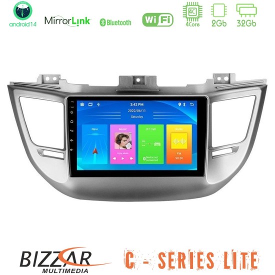 Bizzar C Series Lite 4Core Android14 2+32GB Hyundai Tucson 2015-2018 Navigation Multimedia Tablet 9" Bizzar C Series Lite 4Core Android14 2+32GB Hyundai Tucson 2015-2018 Navigation Multimedia Tablet 9"