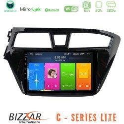 Bizzar C Series Lite 4Core Android14 2+32GB  Hyundai i20 2014-2018 Navigation Multimedia Tablet 9"