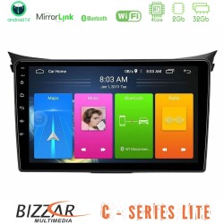 Bizzar C Series Lite 4Core Android14 2+32GB  Hyundai i30 2012-2017 Navigation Multimedia Tablet 9"