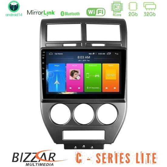 Bizzar C Series Lite 4Core Android14 2+32GB Jeep Compass/Patriot 2007-2008 Navigation Multimedia Tablet 10" Bizzar C Series Lite 4Core Android14 2+32GB Jeep Compass/Patriot 2007-2008 Navigation Multimedia Tablet 10"