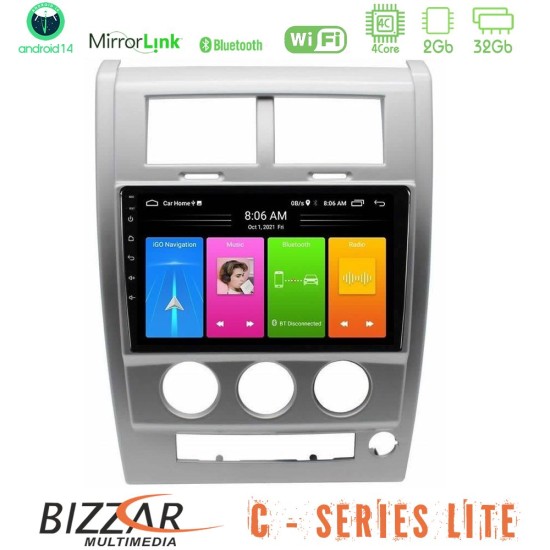 Bizzar C Series Lite 4Core Android14 2+32GB  Jeep Cherokee (KK) 2008-2012 Navigation Multimedia Tablet 10"