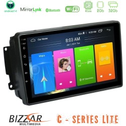 Bizzar C Series Lite 4Core Android14 2+32GB  Mercedes C/CLK/G Class (W203/W209) Navigation Multimedia Tablet 9"
