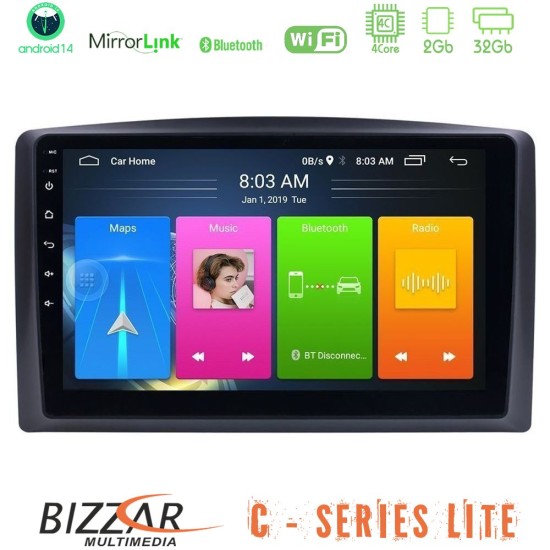 Bizzar C Series Lite 4Core Android14 2+32GB Mercedes Vito 2015-2021 Navigation Multimedia Tablet 10" Bizzar C Series Lite 4Core Android14 2+32GB Mercedes Vito 2015-2021 Navigation Multimedia Tablet 10"