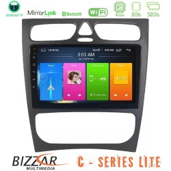 Bizzar C Series Lite 4Core Android14 2+32GB  Mercedes C Class (W203) Navigation Multimedia Tablet 9"