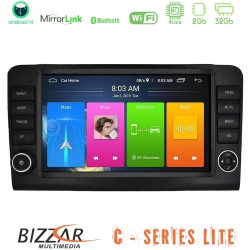 Bizzar C Series Lite 4Core Android14 2+32GB  Mercedes ML/GL Class W164 2006-2011 Navigation Multimedia Tablet 9"    (OEM Look)