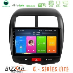 Bizzar C Series Lite 4Core Android14 2+32GB  Mitsubishi ASX Navigation Multimedia Tablet 10"