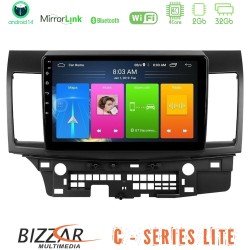 Bizzar C Series Lite 4Core Android14 2+32GB  Mitsubishi Lancer 2008 – 2015 Navigation Multimedia Tablet 10"
