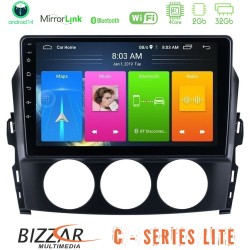 Bizzar C Series Lite 4Core Android14 2+32GB  Mazda MX-5 2006-2008 Navigation Multimedia Tablet 9"