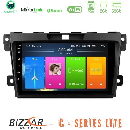 Bizzar C Series Lite 4Core Android14 2+32GB Mazda CX-7 2007-2011 Navigation Multimedia Tablet 9" Bizzar C Series Lite 4Core Android14 2+32GB Mazda CX-7 2007-2011 Navigation Multimedia Tablet 9"