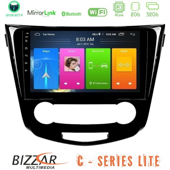 Bizzar C Series Lite 4Core Android14 2+32GB Nissan Qashqai J11 (Manual A/C) Navigation Multimedia Tablet 10" Bizzar C Series Lite 4Core Android14 2+32GB Nissan Qashqai J11 (Manual A/C) Navigation Multimedia Tablet 10"