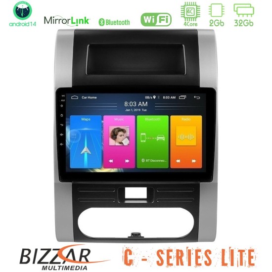 Bizzar C Series Lite 4Core Android14 2+32GB  Nissan X-Trail T31 Navigation Multimedia Tablet 10"