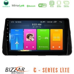 Bizzar C Series Lite 4Core Android14 2+32GB  Nissan Micra K14 Navigation Multimedia Tablet 9"