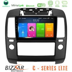 Bizzar C Series Lite 4Core Android14 2+32GB  Nissan Navara Navigation Multimedia Tablet 9"