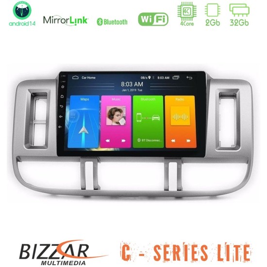 Bizzar C Series Lite 4Core Android14 2+32GB  Nissan X-Trail (T30) 2000-2003 Navigation Multimedia Tablet 9"