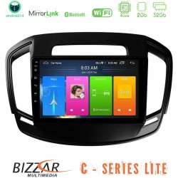 Bizzar C Series Lite 4Core Android14 2+32GB  Opel Insignia 2014-2017 Navigation Multimedia Tablet 9"