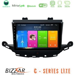 Bizzar C Series Lite 4Core Android14 2+32GB  Opel Astra K 2015-2019 Navigation Multimedia Tablet 9"