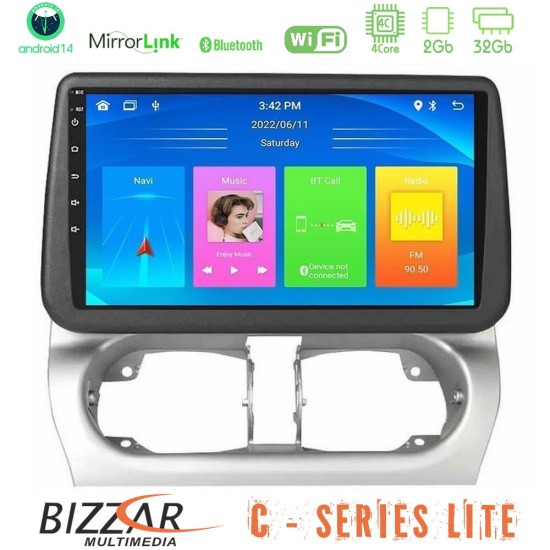 Bizzar C Series Lite 4Core Android14 2+32GB  Opel Corsa C/Combo C Navigation Multimedia Tablet 9"
