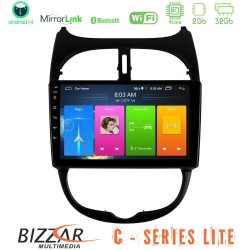 Bizzar C Series Lite 4Core Android14 2+32GB Peugeot 206 Navigation Multimedia Tablet 9" Bizzar C Series Lite 4Core Android14 2+32GB Peugeot 206 Navigation Multimedia Tablet 9"