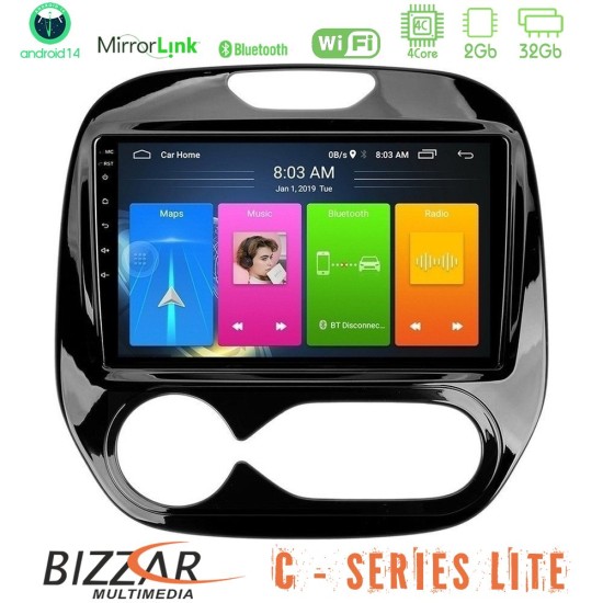 Bizzar C Series Lite 4Core Android14 2+32GB Renault Captur 2013-2019 (Facelift) Navigation Multimedia Tablet 9" Bizzar C Series Lite 4Core Android14 2+32GB Renault Captur 2013-2019 (Facelift) Navigation Multimedia Tablet 9"