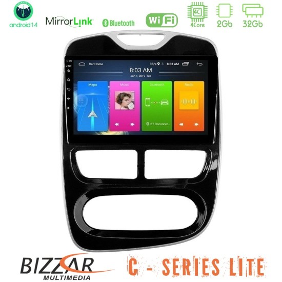 Bizzar C Series Lite 4Core Android14 2+32GB  Renault Clio 2012-2016 Navigation Multimedia Tablet 10"
