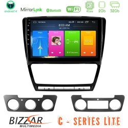 Bizzar C Series Lite 4Core Android14 2+32GB  Skoda Octavia 5 Navigation Multimedia Tablet 10"