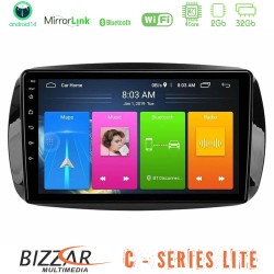 Bizzar C Series Lite 4Core Android14 2+32GB  Smart 453 Navigation Multimedia Tablet 9"