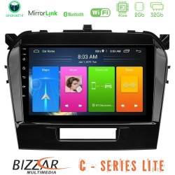 Bizzar C Series Lite 4Core Android14 2+32GB  Suzuki Vitara 2015-2021 Navigation Multimedia Tablet 9"