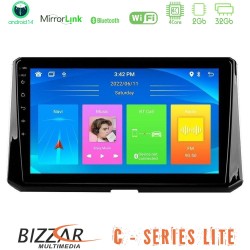 Bizzar C Series Lite 4Core Android14 2+32GB  Toyota Corolla 2019-2022 Navigation Multimedia Tablet 10"