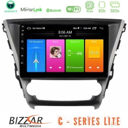 Bizzar C Series Lite 4Core Android14 2+32GB  Toyota Avensis 2015-2018 Navigation Multimedia Tablet 9"