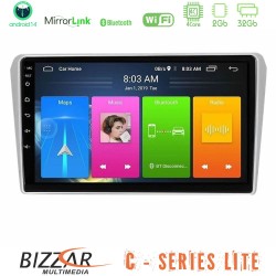 Bizzar C Series Lite 4Core Android14 2+32GB  Toyota Avensis T25 02/2003–2008 Navigation Multimedia Tablet 9"