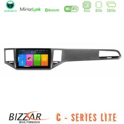 Bizzar C Series Lite 4Core Android14 2+32GB     VW Sportsvan 2014-2020 Navigation Multimedia Tablet 9"  (Silver/Grey Color)