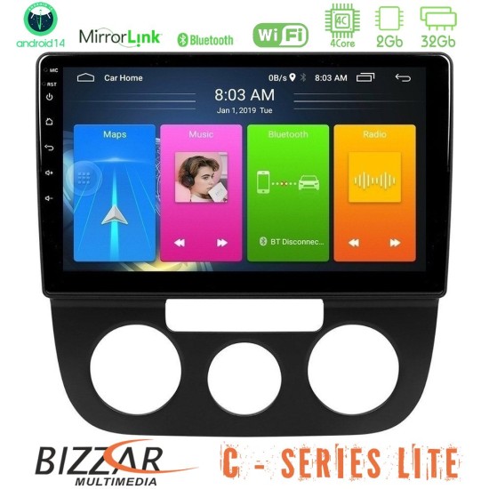 Bizzar C Series Lite 4Core Android14 2+32GB  VW Jetta Navigation Multimedia Tablet 10"