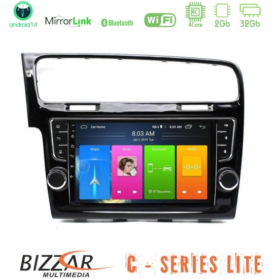 Bizzar C Series Lite 4Core Android14 2+32GB  VW GOLF 7 Navigation Multimedia Tablet 9"   (OEM Look)