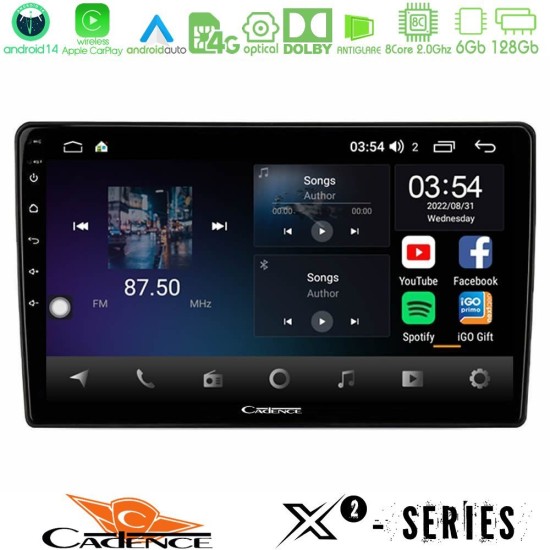 Cadence X2 Series 8Core Android14 6+128GB Alfa Romeo 159/Brera/Spider Navigation Multimedia Tablet 9" Cadence X2 Series 8Core Android14 6+128GB Alfa Romeo 159/Brera/Spider Navigation Multimedia Tablet 9"