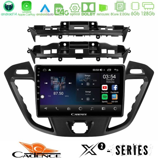 Cadence X2 Series 8Core Android14 6+128GB  Ford Transit Custom/Tourneo Custom Navigation Multimedia Tablet 9"