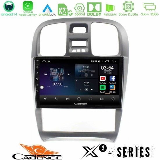 Cadence X2 Series 8Core Android14 6+128GB Hyundai Sonata 2001-2005 Navigation Multimedia Tablet 9" Cadence X2 Series 8Core Android14 6+128GB Hyundai Sonata 2001-2005 Navigation Multimedia Tablet 9"