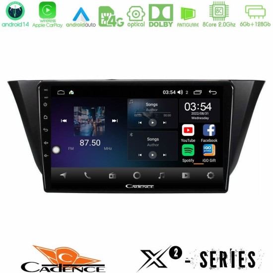 Cadence X2 Series 8Core Android14 6+128GB Iveco Daily 2014-2025 Navigation Multimedia Tablet 9"