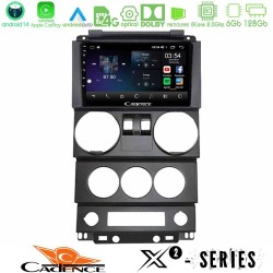 Cadence X2 Series 8Core Android14 6+128GB  Jeep Wrangler 2Door 2008-2010 Navigation Multimedia Tablet 9"