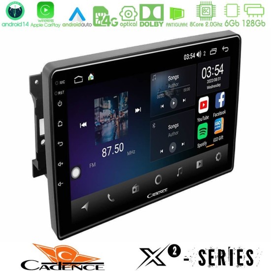 Cadence X2 Series 8Core Android14 6+128GB  Chrysler / Dodge / Jeep Navigation Multimedia Tablet 10"